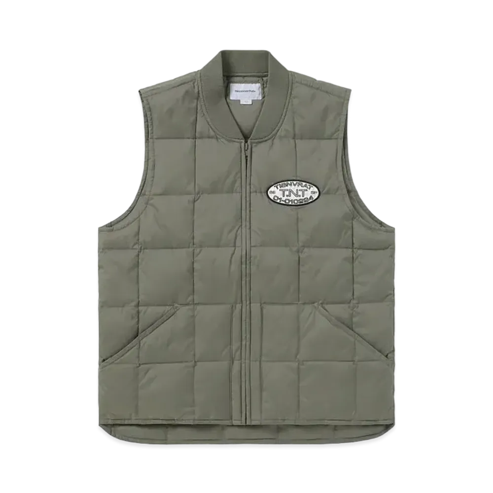 thisisneverthat Ripstop Quilted Down Vest "Sage"