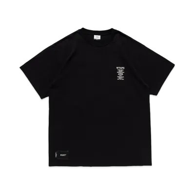 WTAPS Ingredients / Spec / SS / Cotton "Black"