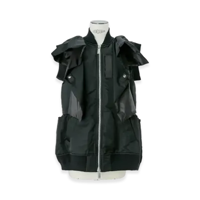 sacai Nylon Twill Vest "Black"