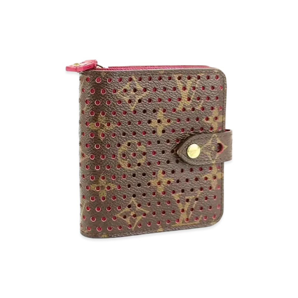 Louis Vuitton Monogram Perfo Compact Zip "Fuchsia"