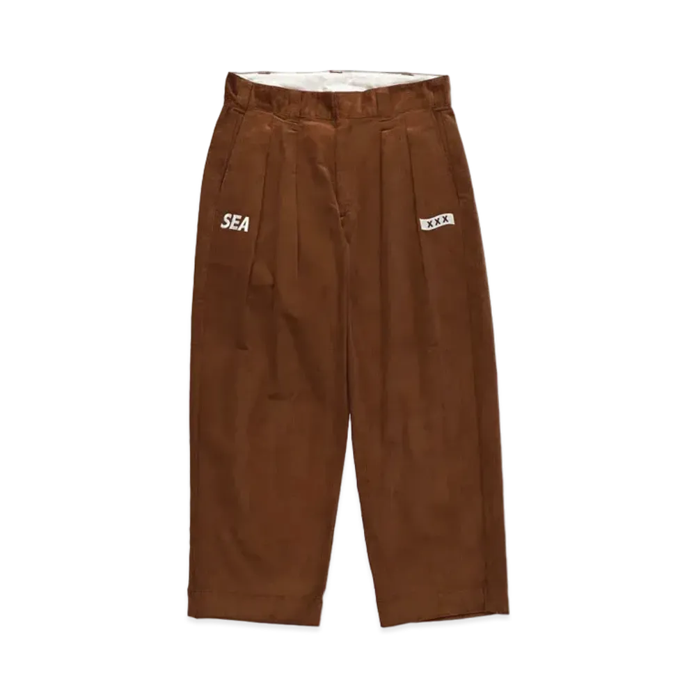 WIND AND SEA GOD SELECTION XXX CORDUROY TROUSERS "Brown"