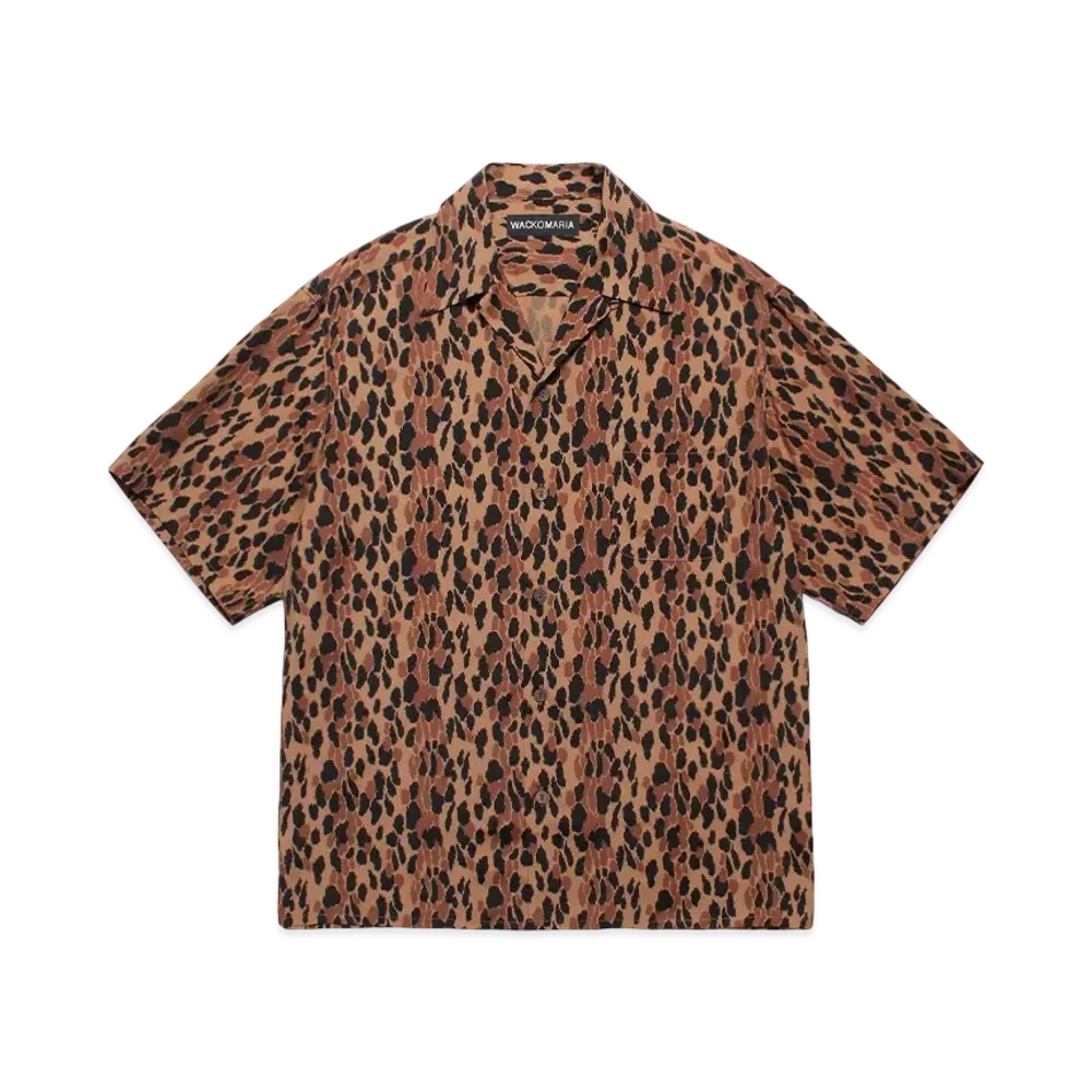 WACKO MARIA Leopard Hawaiian Shirt "Brown"