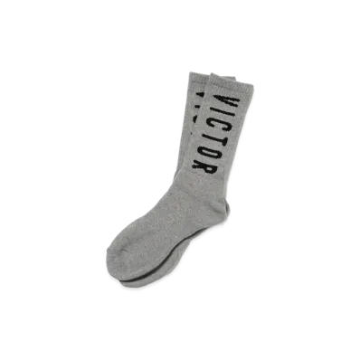 Victor Victor Worldwide Logo Socks "Gray"