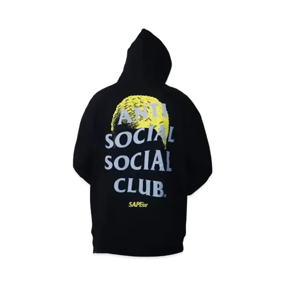 SAPEur x ANTI SOCIAL SOCIAL CLUB Hoodie "Black/Yellow"