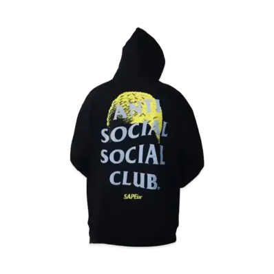 SAPEur x ANTI SOCIAL SOCIAL CLUB Hoodie "Black/Yellow"