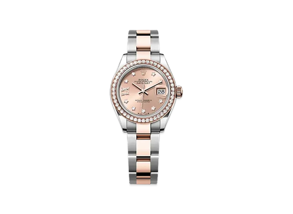 ROLEX Lady-Datejust 28mm Oystersteel & Everose Gold Diamond 279381RBR "Rose-colour"