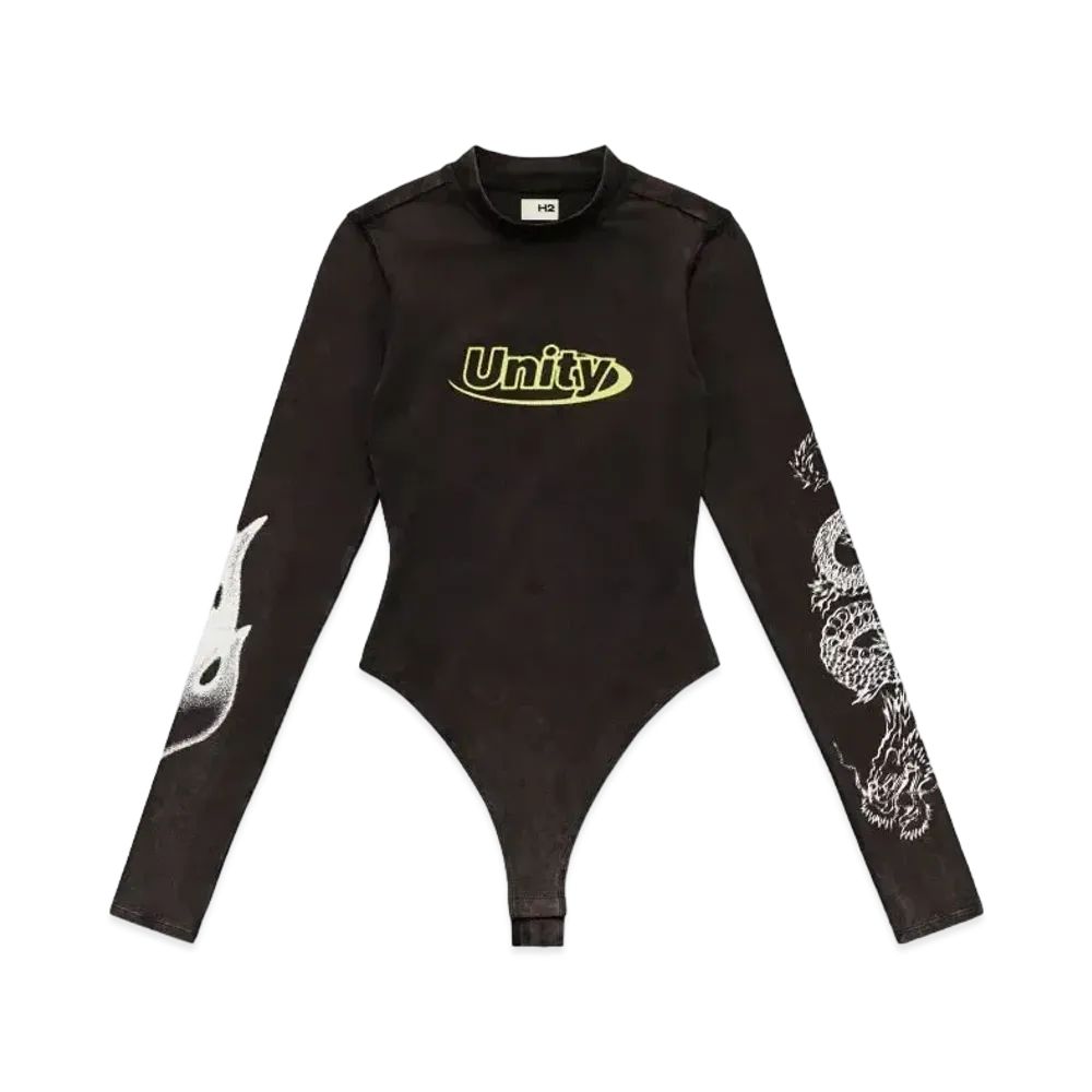 HERON PRESTON x H&M H2 Jersey Thong Bodysuit "Black"