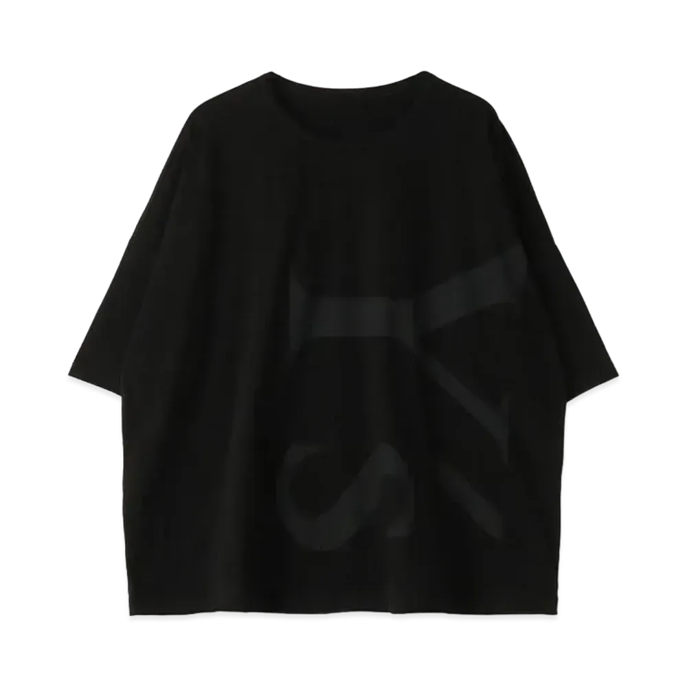 Yohji Yamamoto Y's 30/- PS Y's LOGO PIGMENT PRINT SIDE GUSSET PO "Black"