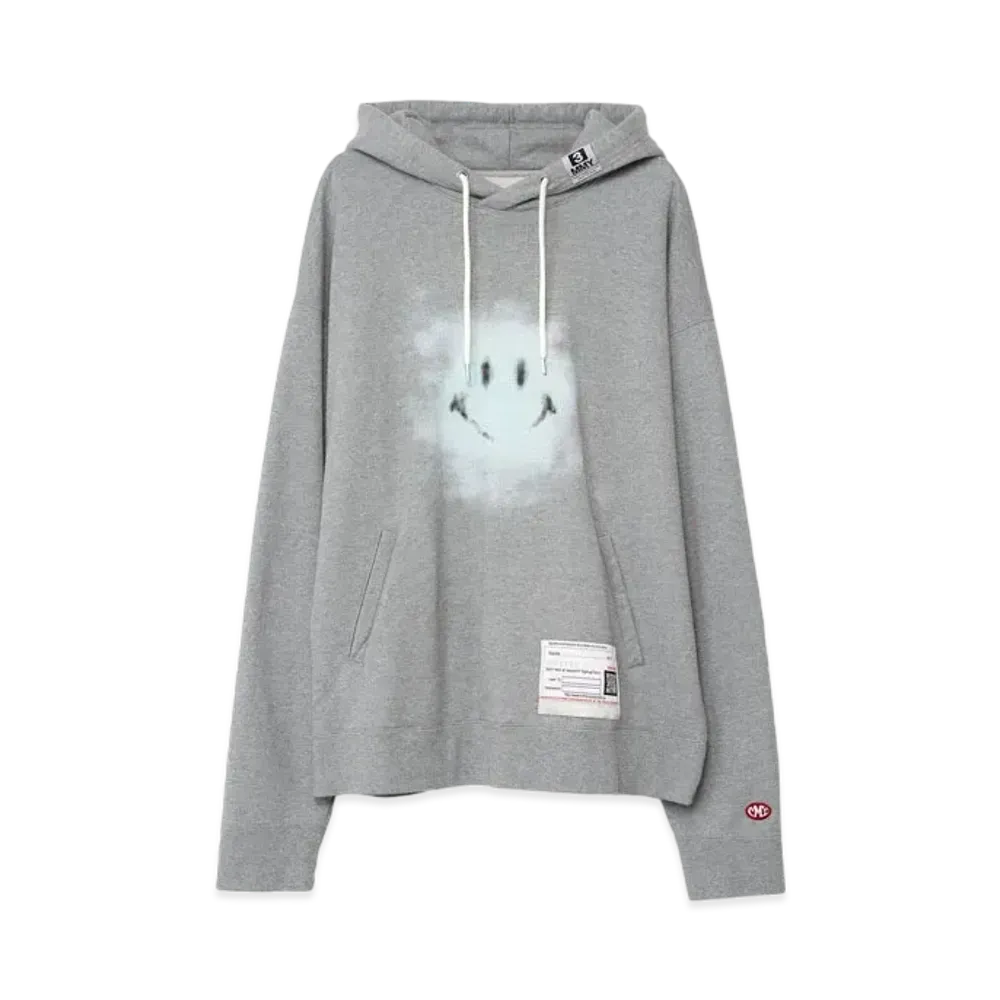 Maison MIHARA YASUHIRO Smily Face Printed Hoodie "Grey"
