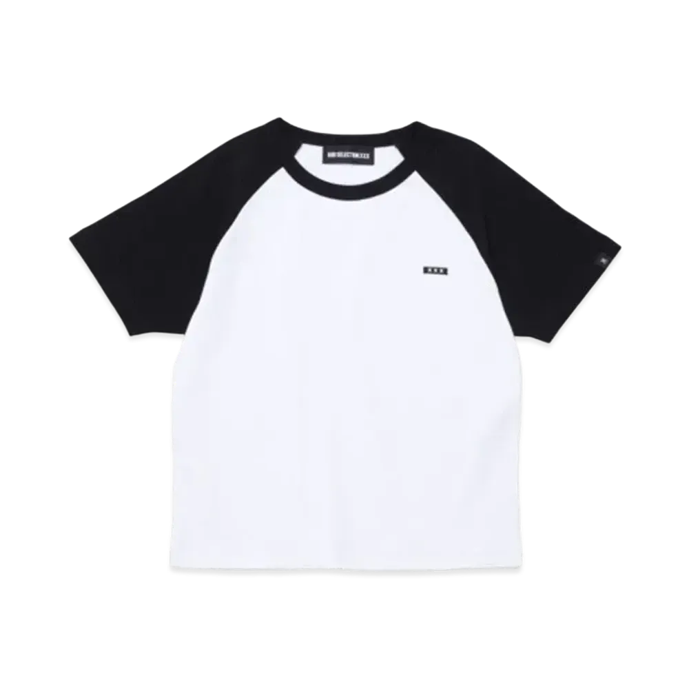 GOD SELECTION XXX Women's Raglan Sleeve T-Shirt GXL-S24-CS-06 "White"