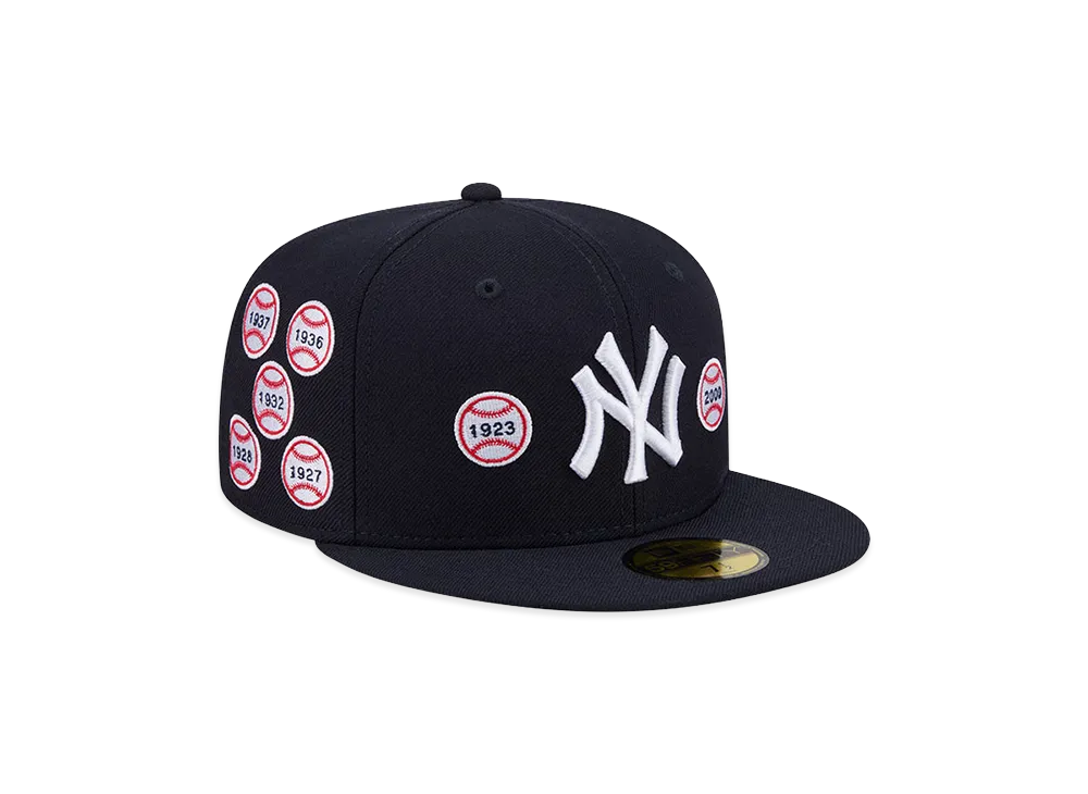 NEW ERA x Spike Lee Joint 59Fifty New York Yankees World Series Championships Pennants "Navy"