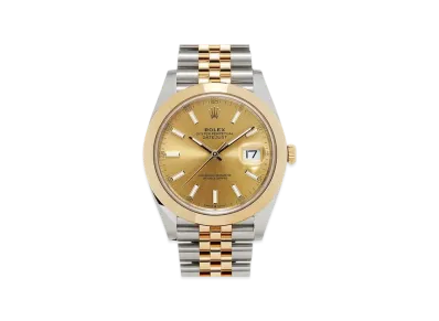 ROLEX Datejust 41 Oyster 41mm "Champagne/Oyster Steel/Yellow Gold"