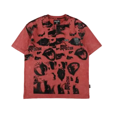 SUPPLIER Mind Infection Acid Wash Tee "Red"
