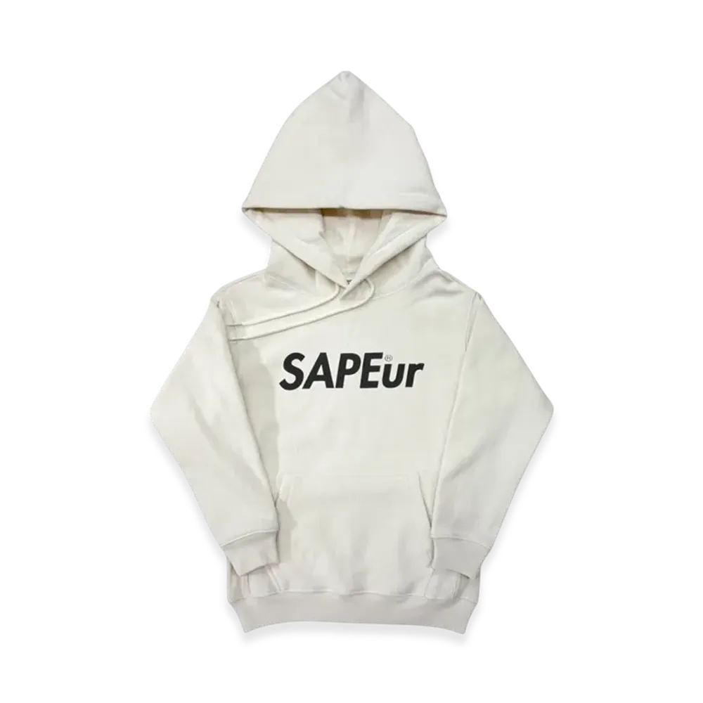 SAPEur Kid's Logo Sweat Hoodie "White"