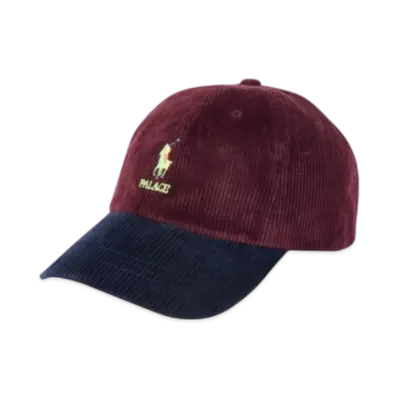 PALACE x Ralph Lauren Classic Polo Cap Corduroy "Ruby Navy"