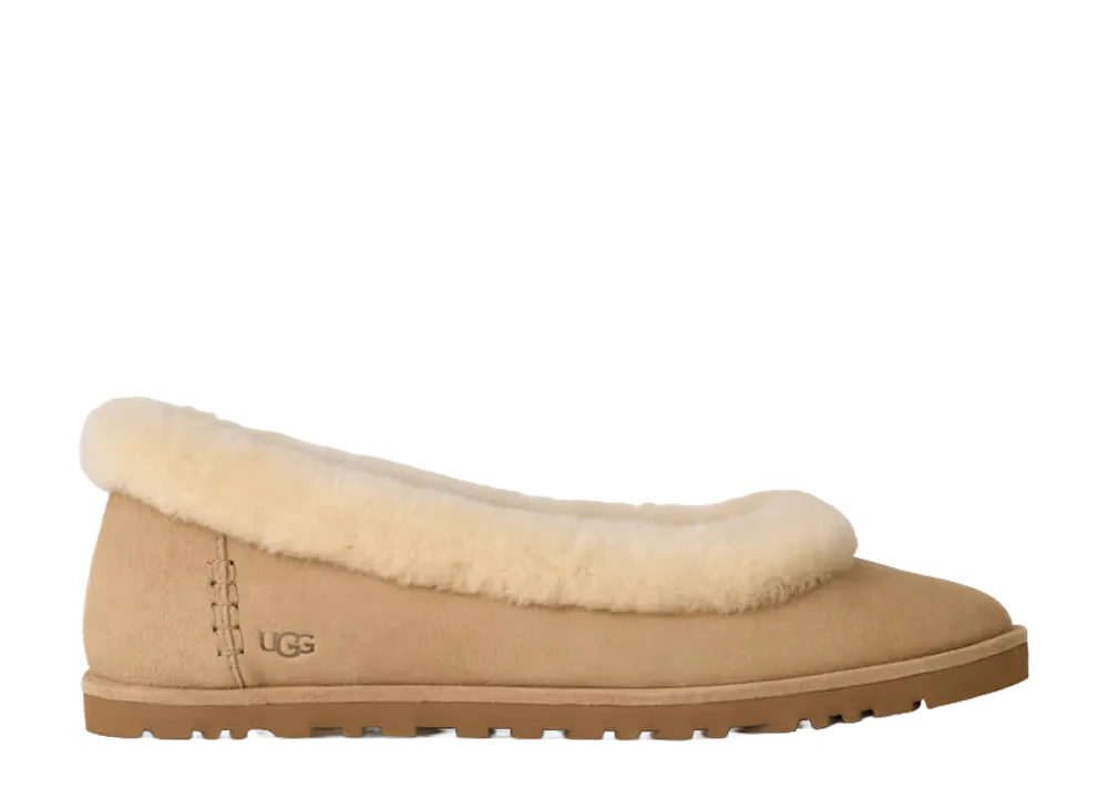 UGG Women's Zora Ballet Flat "Sand"