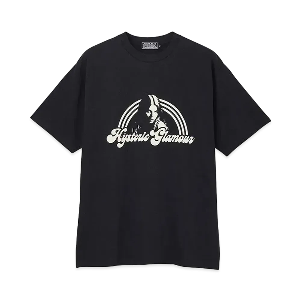 HYSTERIC GLAMOUR HG Rainbow Tee "Black"