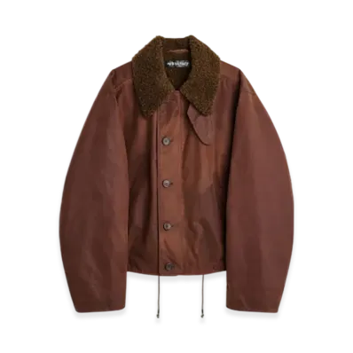 OUR LEGACY Grizzly Jacket "Oxblood Everwax"