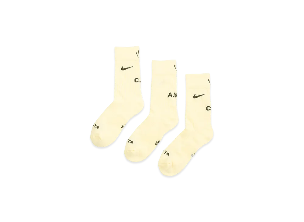Nike x NOCTA Crew Socks 3 Pack "Yellow"