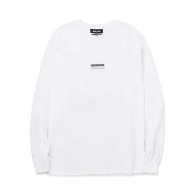 NEIGHBORHOOD WIND AND SEA NHWDS-1 / C-TEE . LS "White"