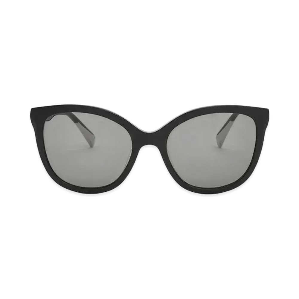 CHARLES & KEITH Recycled Acetate Oval Sunglasses "Black"