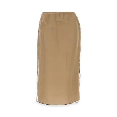KHAITE Women's Organza Sydni Skirt "Beige"