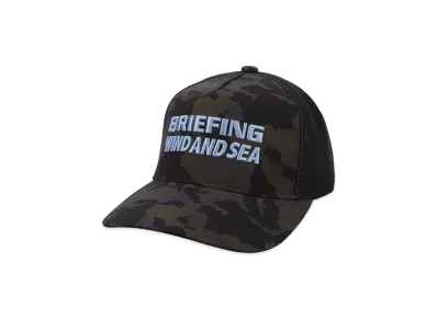 WIND AND SEA x BRIEFING GOLF Camo Mesh Cap "Sax"