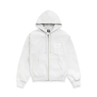 Stussy Box Crown Zip Hoodie "Ash Heather"