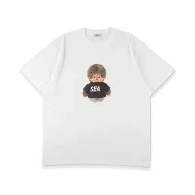 WIND AND SEA x Monchhichi Doll Tee "White"