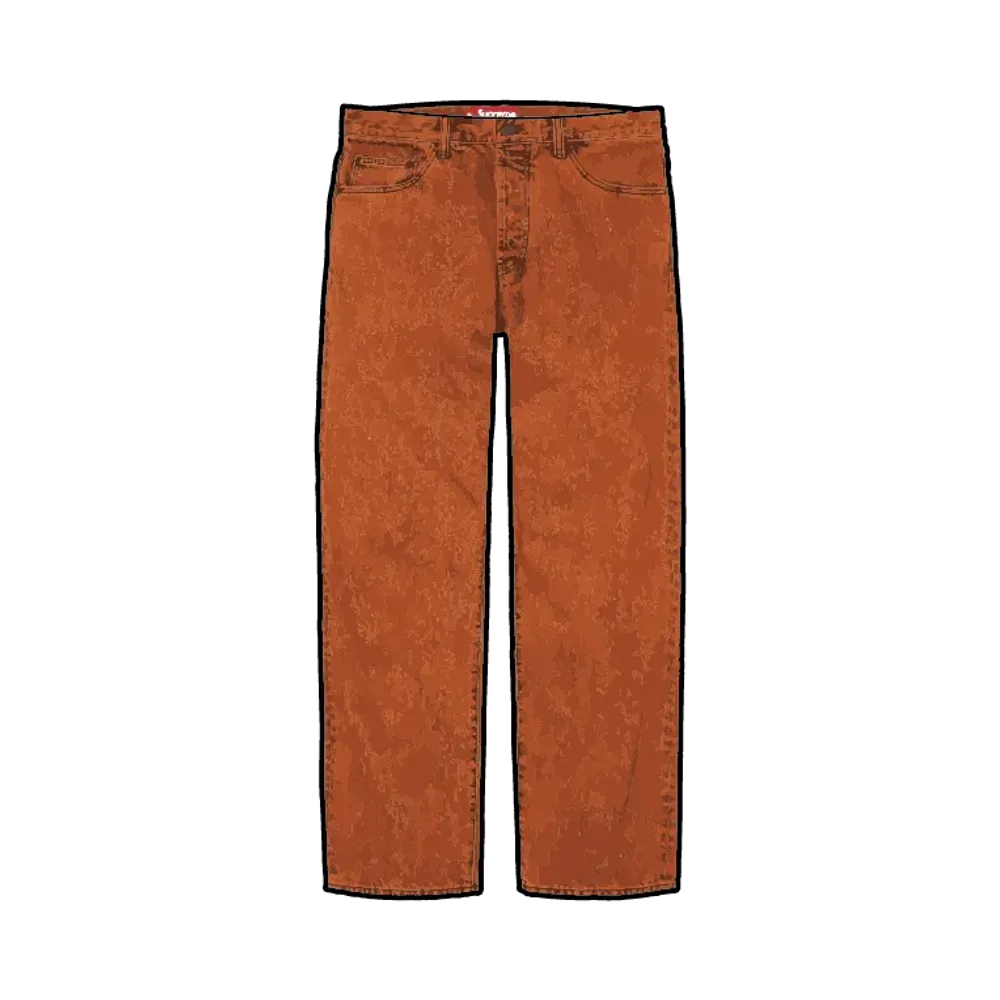 Supreme Regular Jean (25FW) "Overdyed Orange"