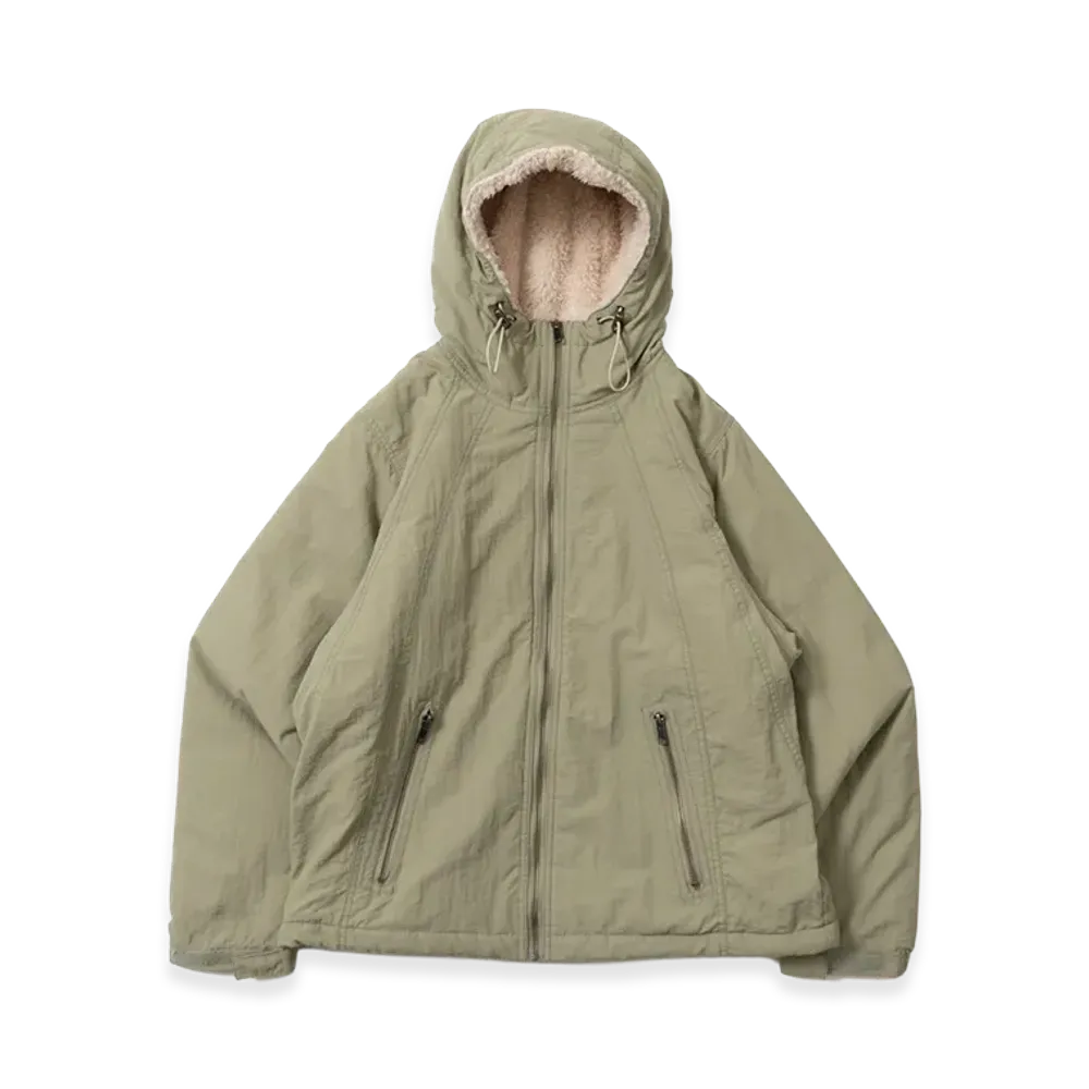 BLESS U Balaclava Fleece Jacket "Khaki"