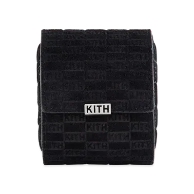 Kithmas Monogram Suede Leather Single Watch Roll "Black"