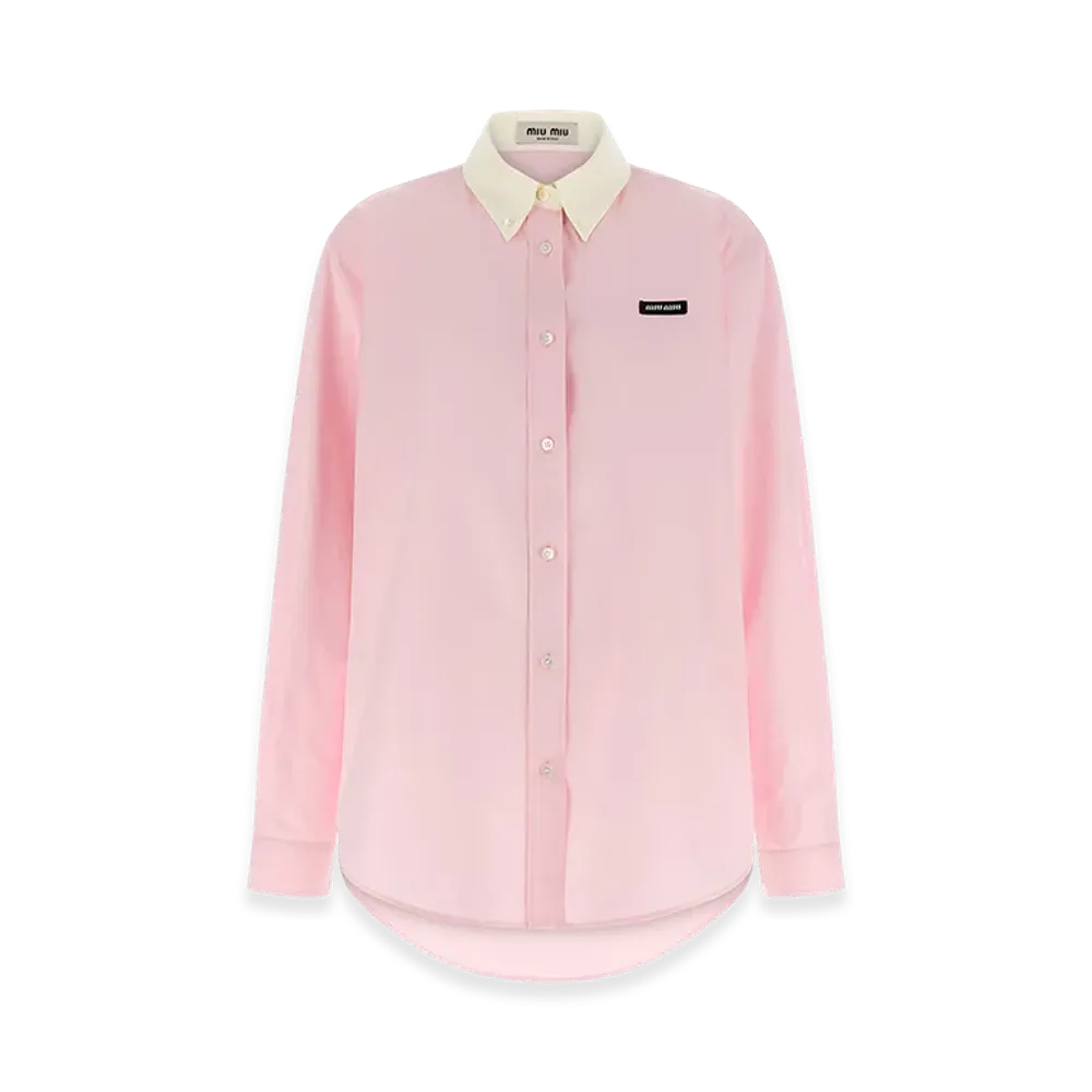 MIU MIU Women's Button-Down Shirt "Rose"