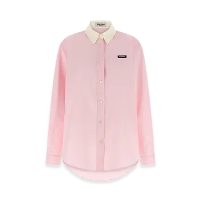 MIU MIU Women's Button-Down Shirt "Rose"