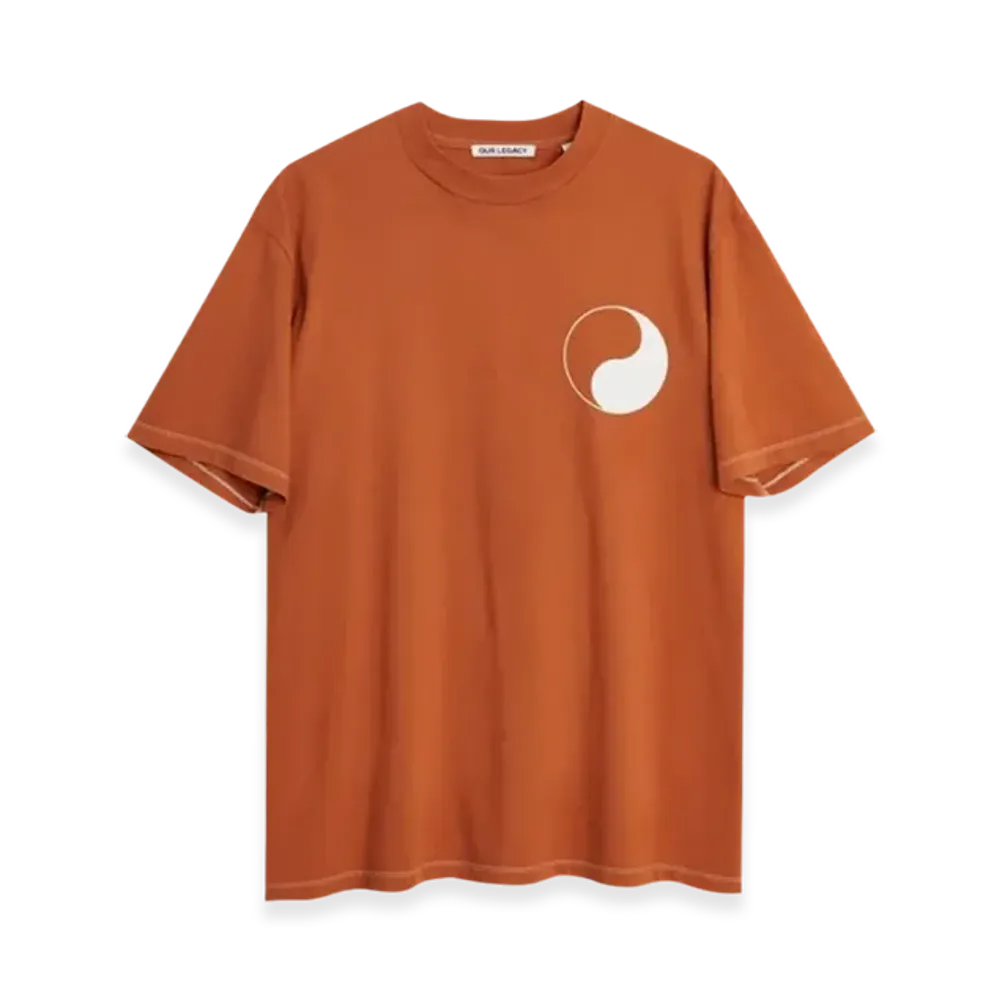 OUR LEGACY Work Shop Box T-Shirt "Terracotta"