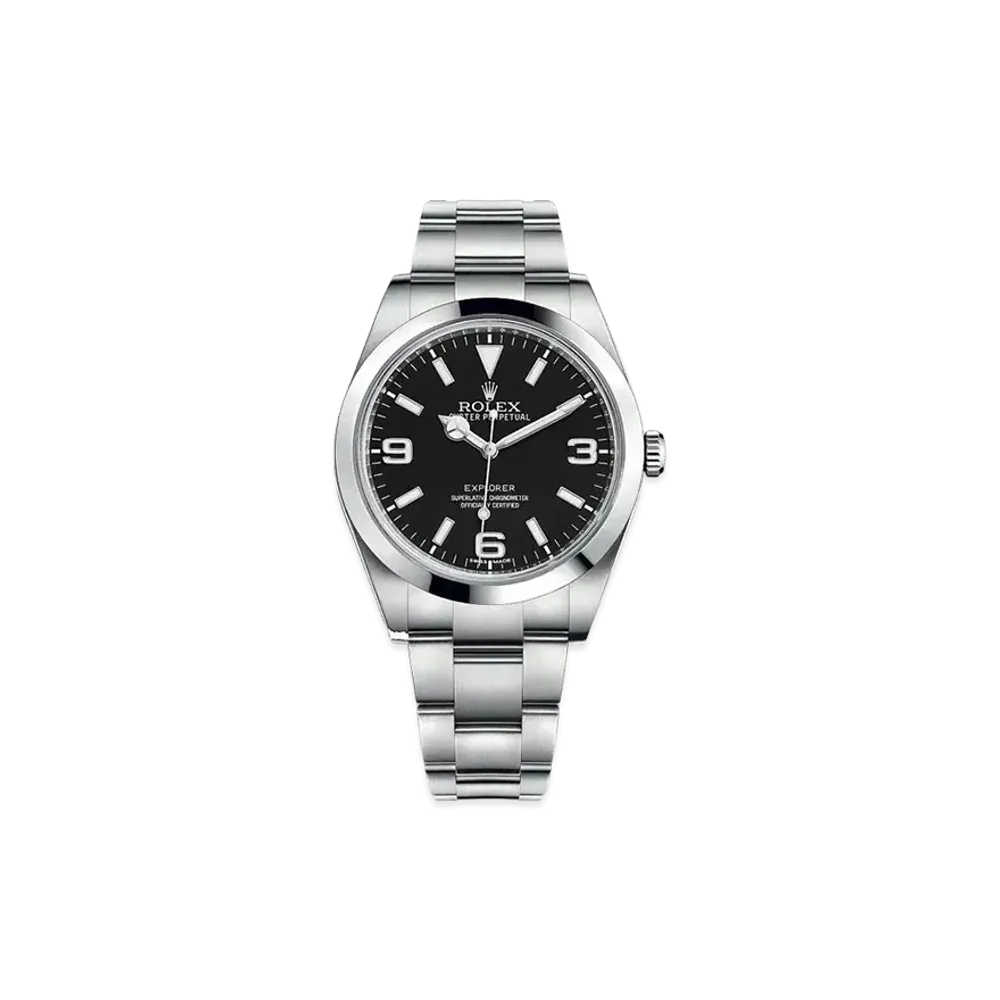 ROLEX [New Model] Explorer I "Black/Stainless Steel" 214270