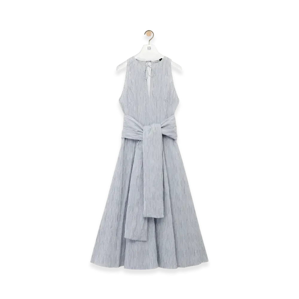 LOEWE Wrap Dress "Blue/White"