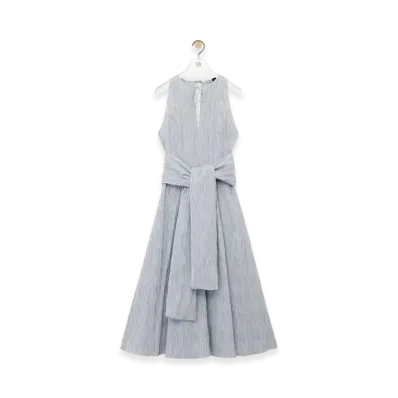 LOEWE Wrap Dress "Blue/White"