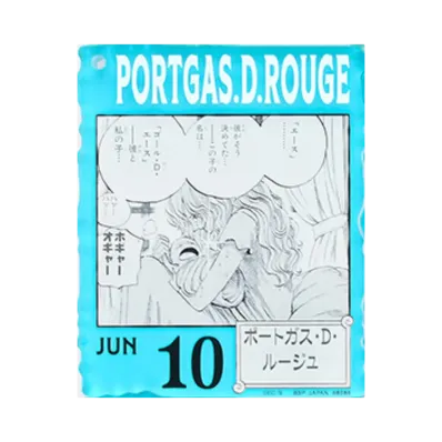 BANDAI "Ichiban Kuji" -ONE PIECE BASE SHOP Lottery 366DAYS OF BIRTHDAYS- Birth Month January-March Me Colors Acrylic Block Charm Prize 6/10 Portgas.D.Rouge