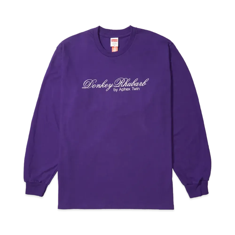 Supreme x Aphex Twin Donkey Rhubarb L/S Tee "Purple"
