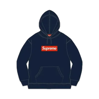 Supreme Box Logo Hooded Sweatshirt "Navy" (10FW)