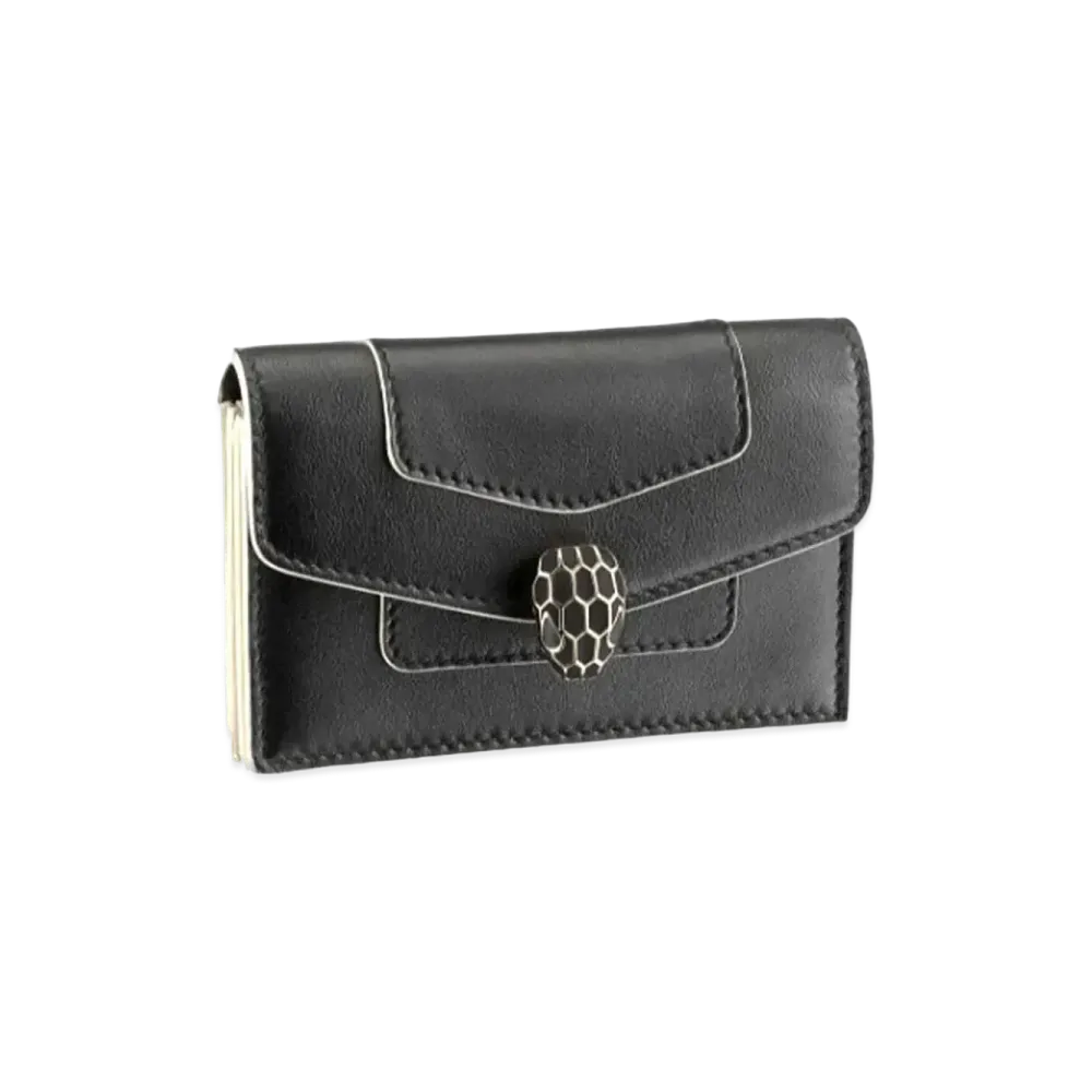 BVLGARI Serpenti Forever Card Holder "Black"