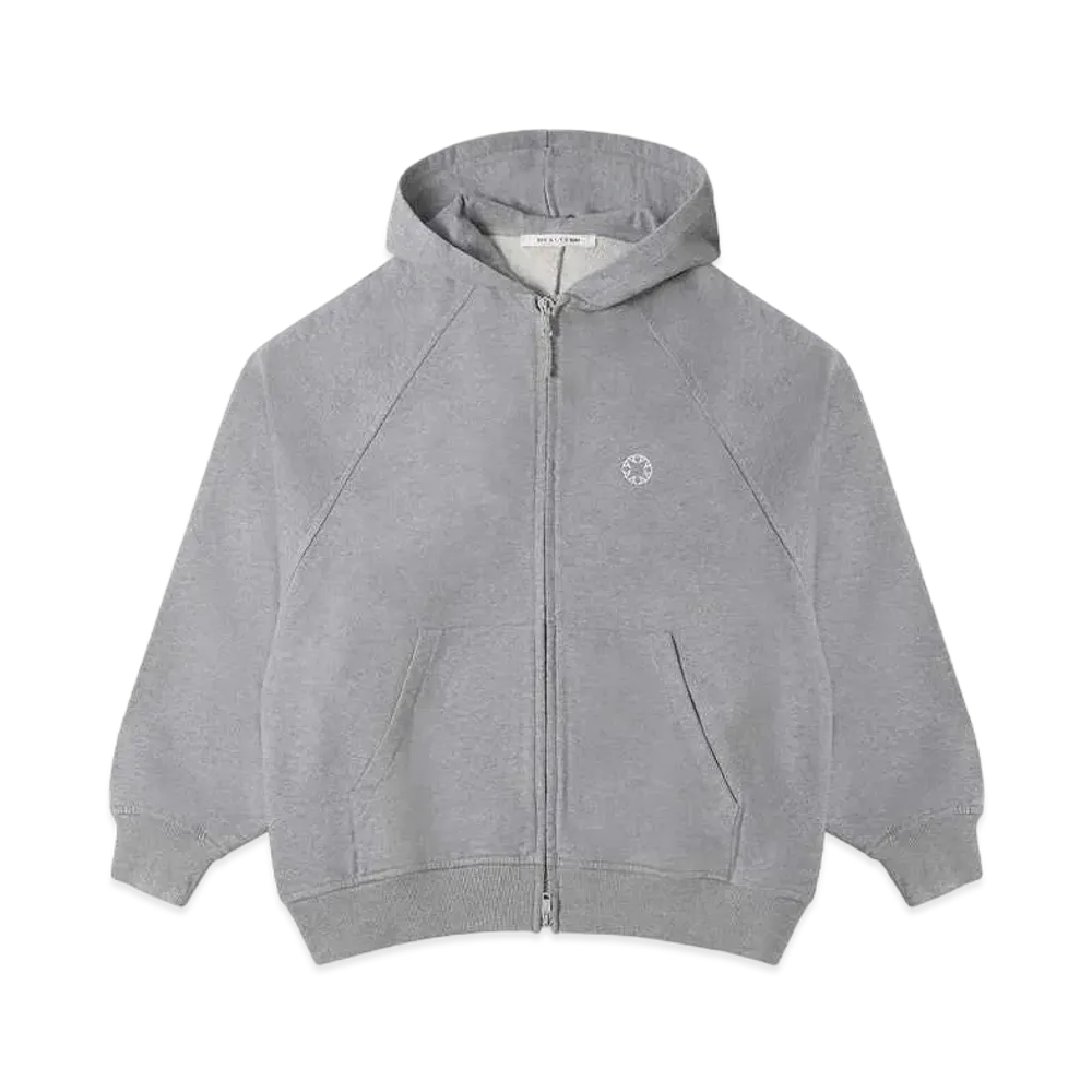1017 ALYX 9SM Oversized Zip-Up Hoodie "Light Heather Grey"