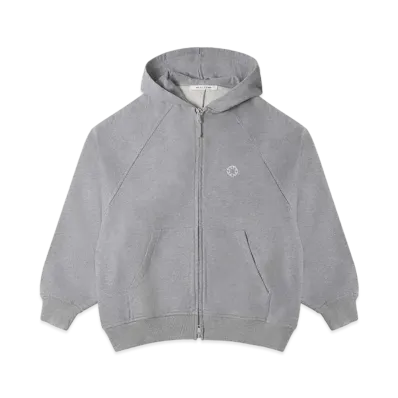 1017 ALYX 9SM Oversized Zip-Up Hoodie "Light Heather Grey"