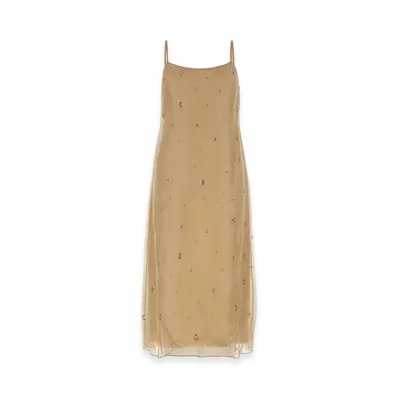 PRADA Women's Organza Dress "Beige"