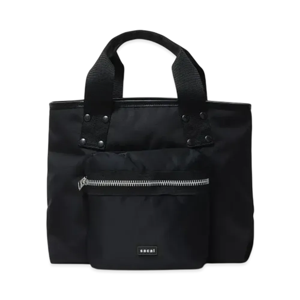 sacai Pocket Tote Bag Medium "Black"