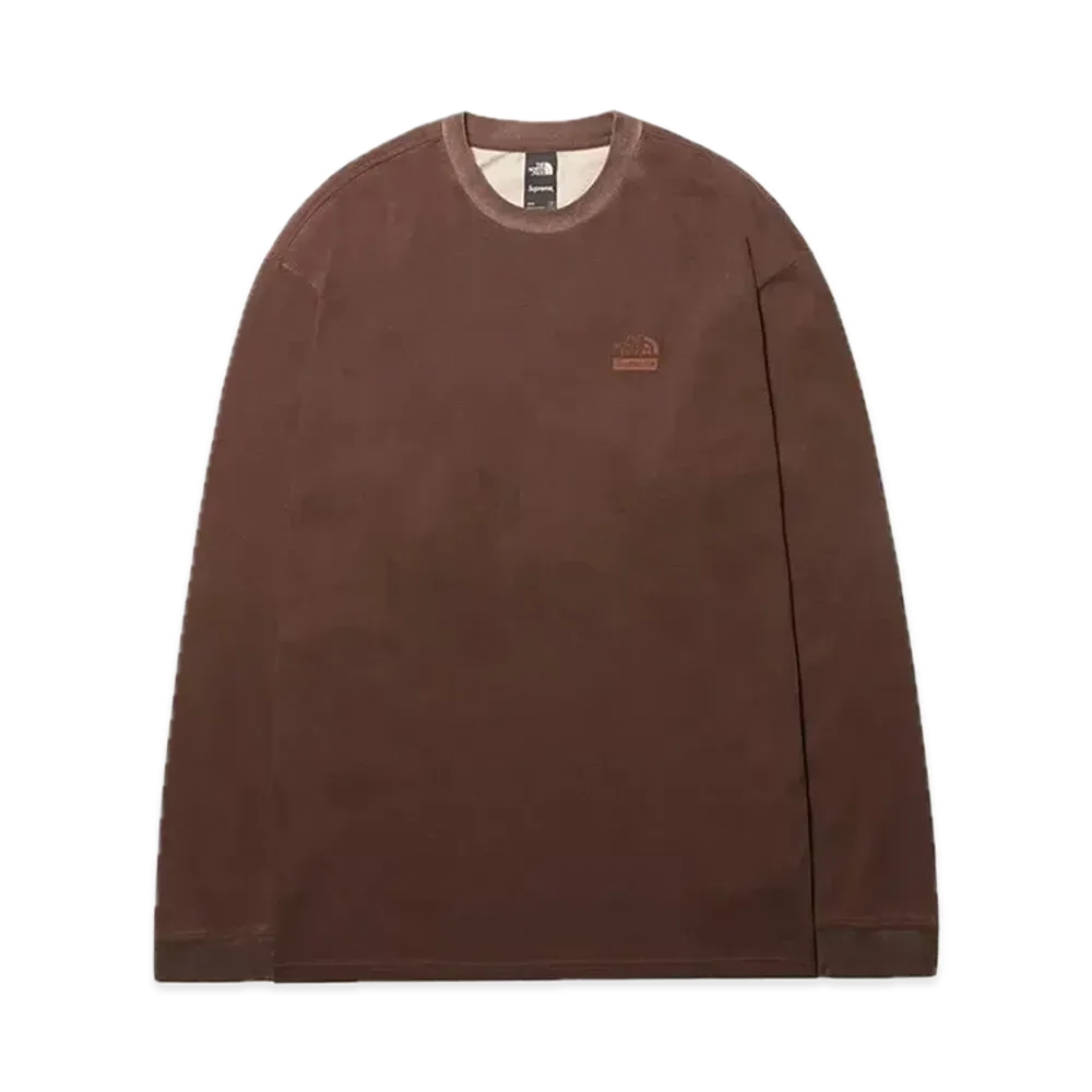 Supreme x The North Face Pigment Printed L/S Top "Brown"