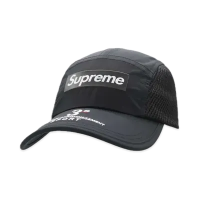 Supreme Mesh Side Panel Camp Cap "Black"