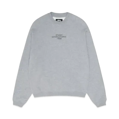 Stussy Raglan Sleeve Crew "Gray Heather"