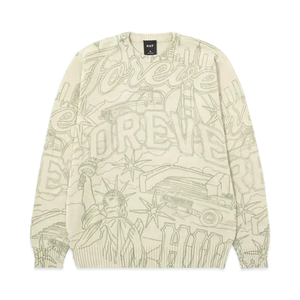 HUF Forever Crewneck Sweater "Putty"